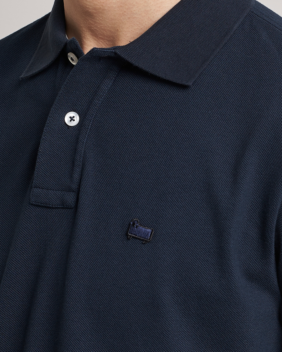 Herr | Pikéer | Woolrich | Classic American Polo Melton Blue