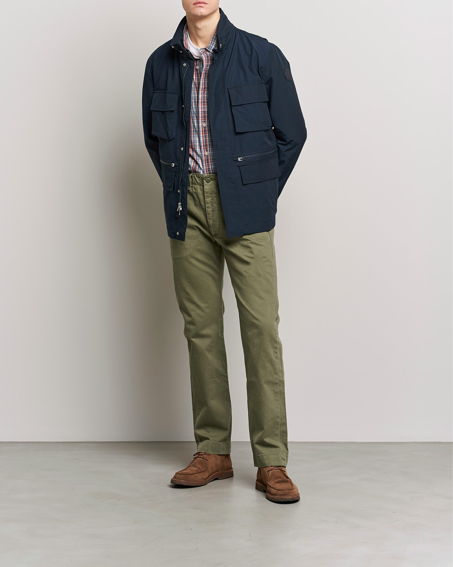 Herr | Jackor | Woolrich | Cruiser Eco Field Jacket Melton Blue