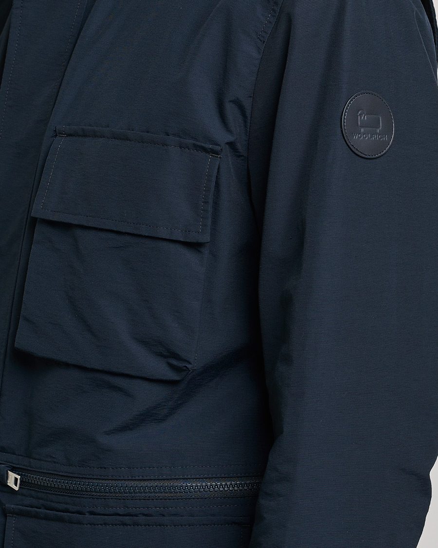 Herr | Jackor | Woolrich | Cruiser Eco Field Jacket Melton Blue