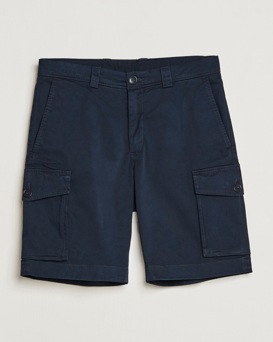 Herr | Shorts | Woolrich | Classic Cargo Shorts Melton Blue