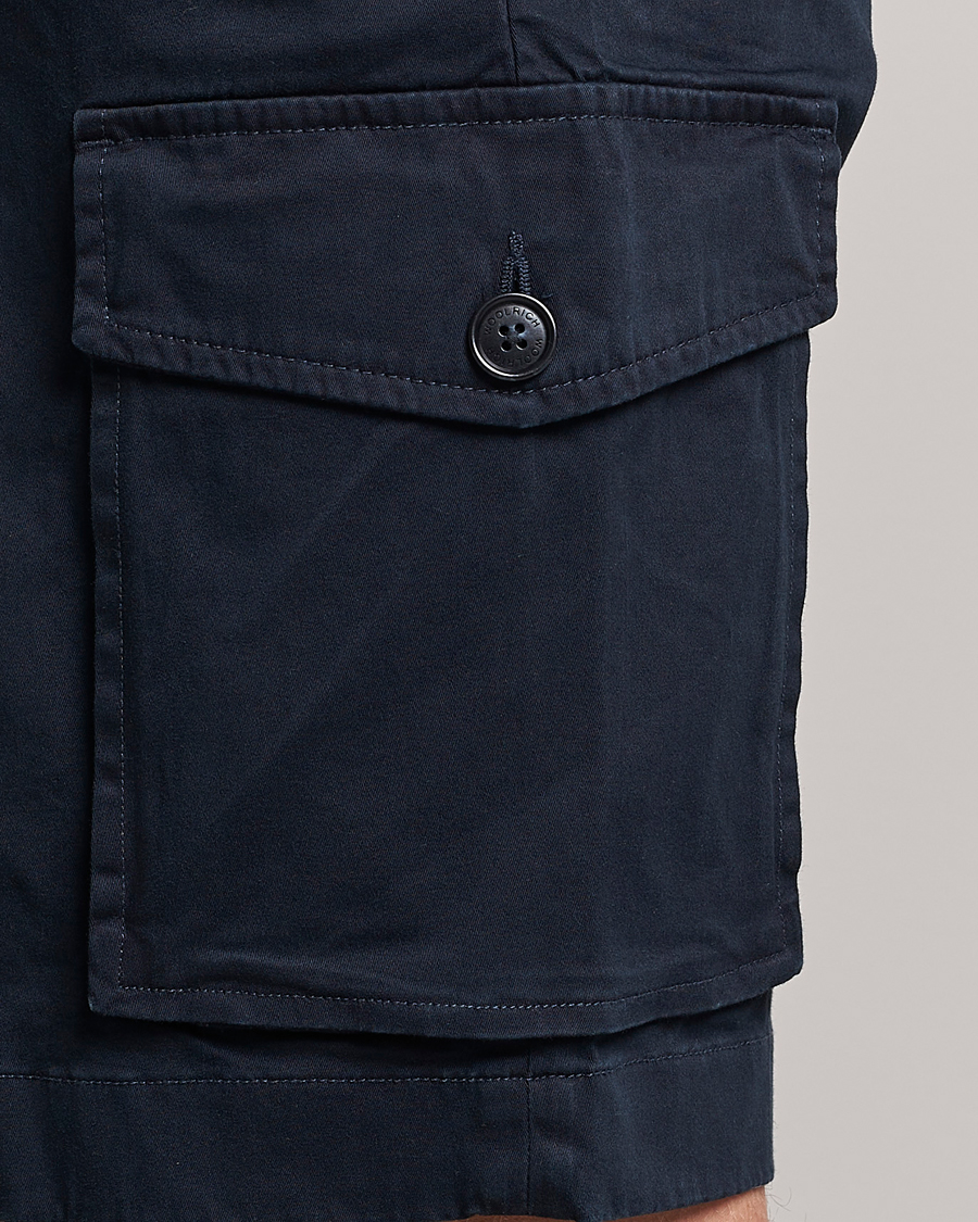 Herr | Shorts | Woolrich | Classic Cargo Shorts Melton Blue