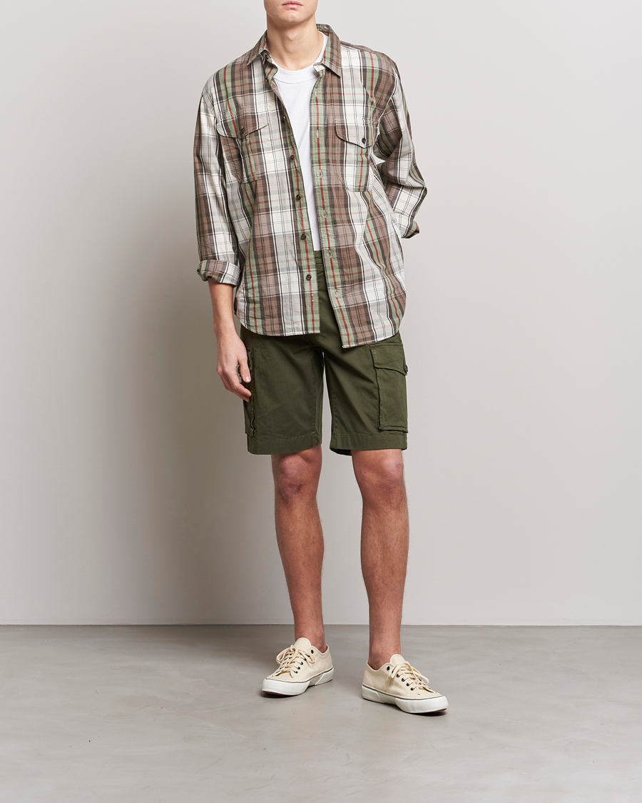 Herr | Shorts | Woolrich | Classic Cargo Shorts Dark Green
