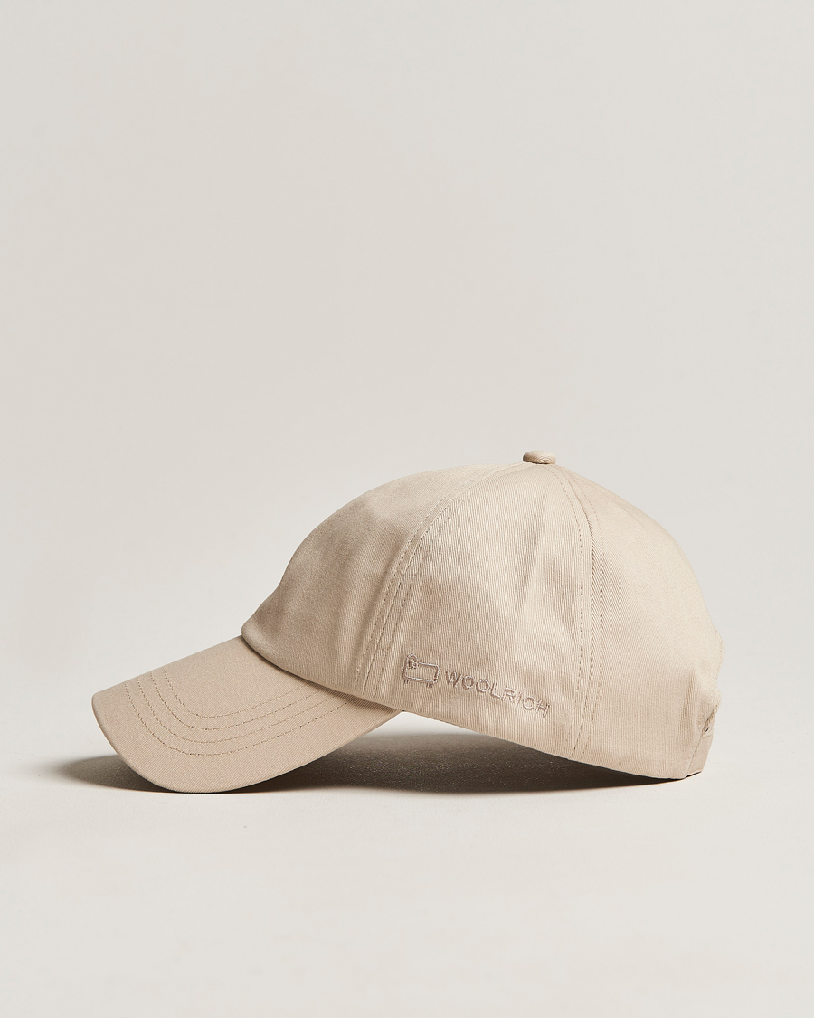 Herr | Woolrich Logo Baseball Cap Beach Sand | Woolrich | Logo Baseball Cap Beach Sand