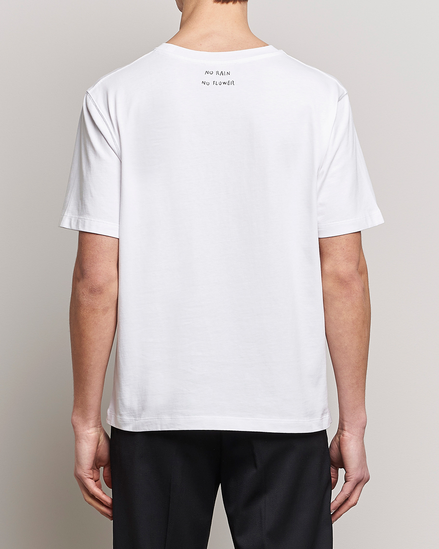 Herr | T-Shirts | Lardini | Fiore Tasca Printet Logo T-Shirt White