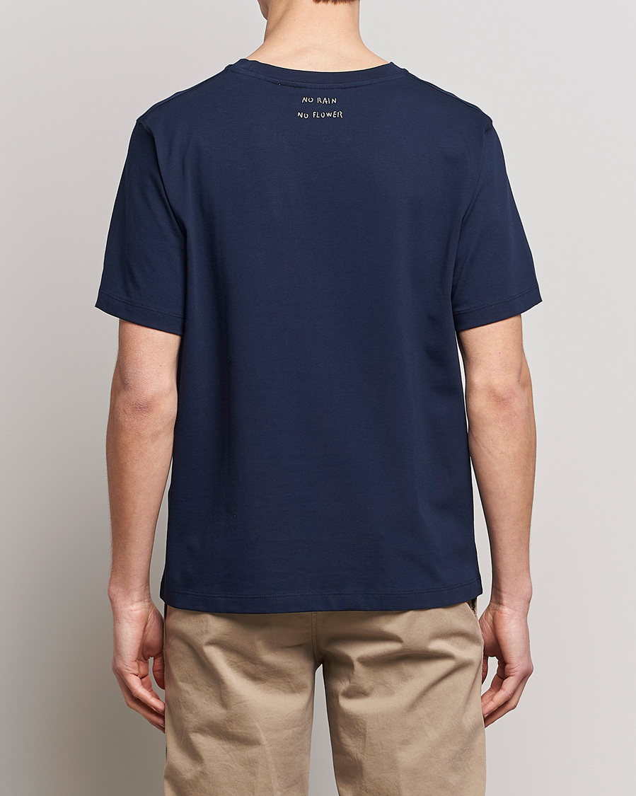 Herr | T-Shirts | Lardini | Fiore Tasca Printet Logo T-Shirt Navy