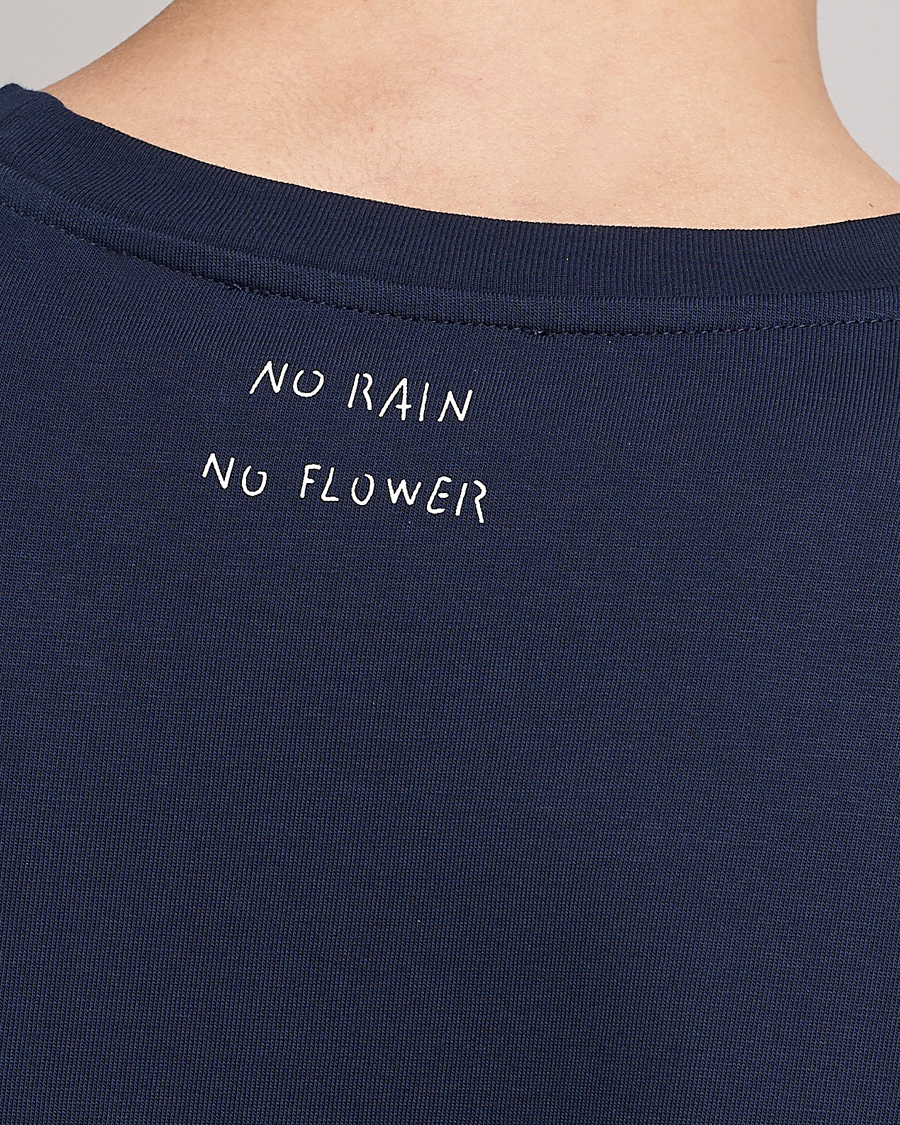Herr | T-Shirts | Lardini | Fiore Tasca Printet Logo T-Shirt Navy