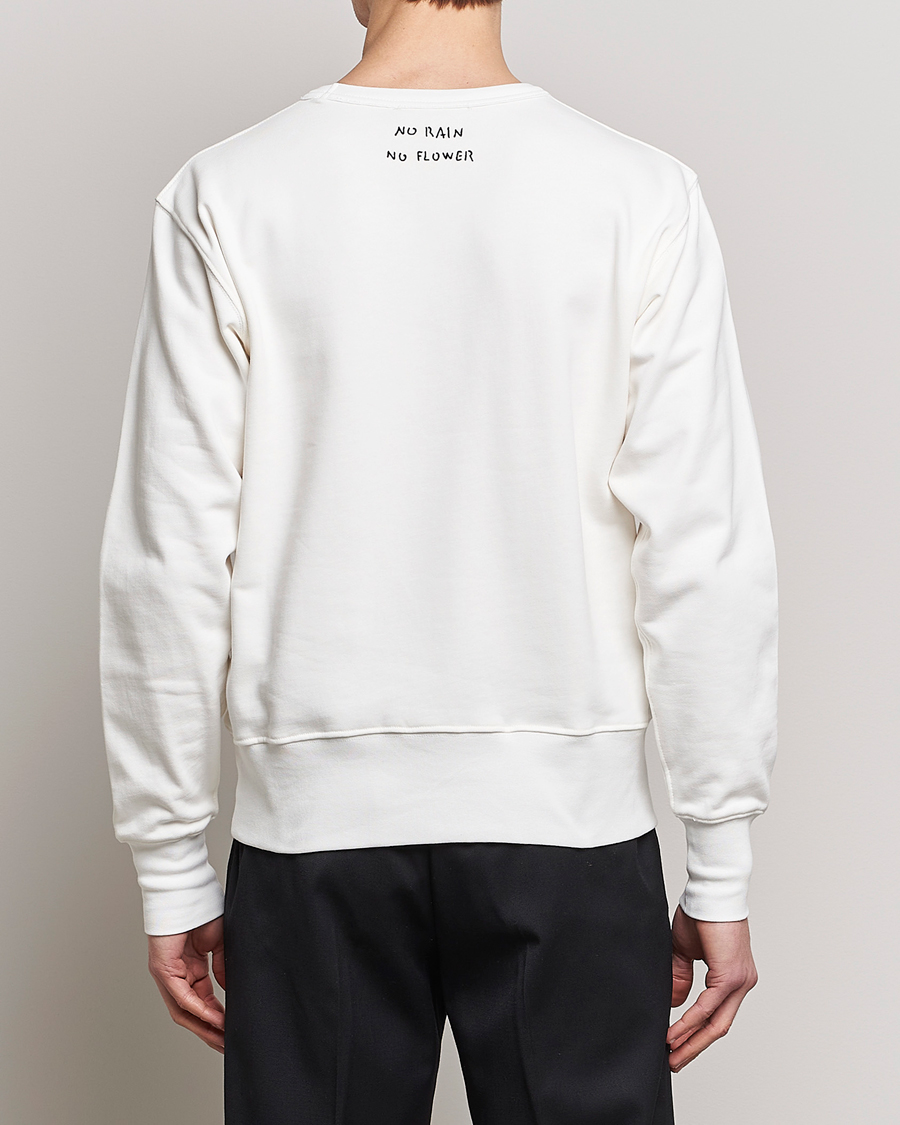 Herr | Tröjor | Lardini | Cotton Embroidery Logo Sweatshirt White