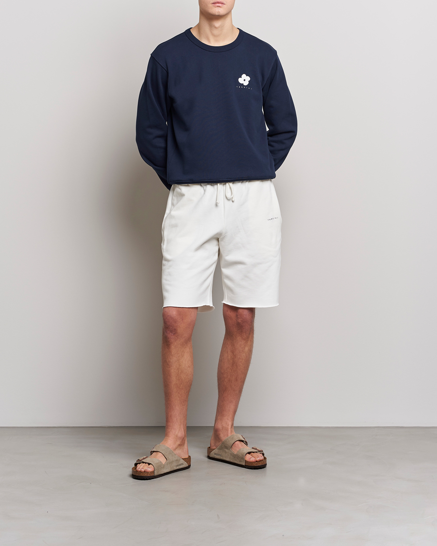 Herr | Tröjor | Lardini | Cotton Embroidery Logo Sweatshirt Navy