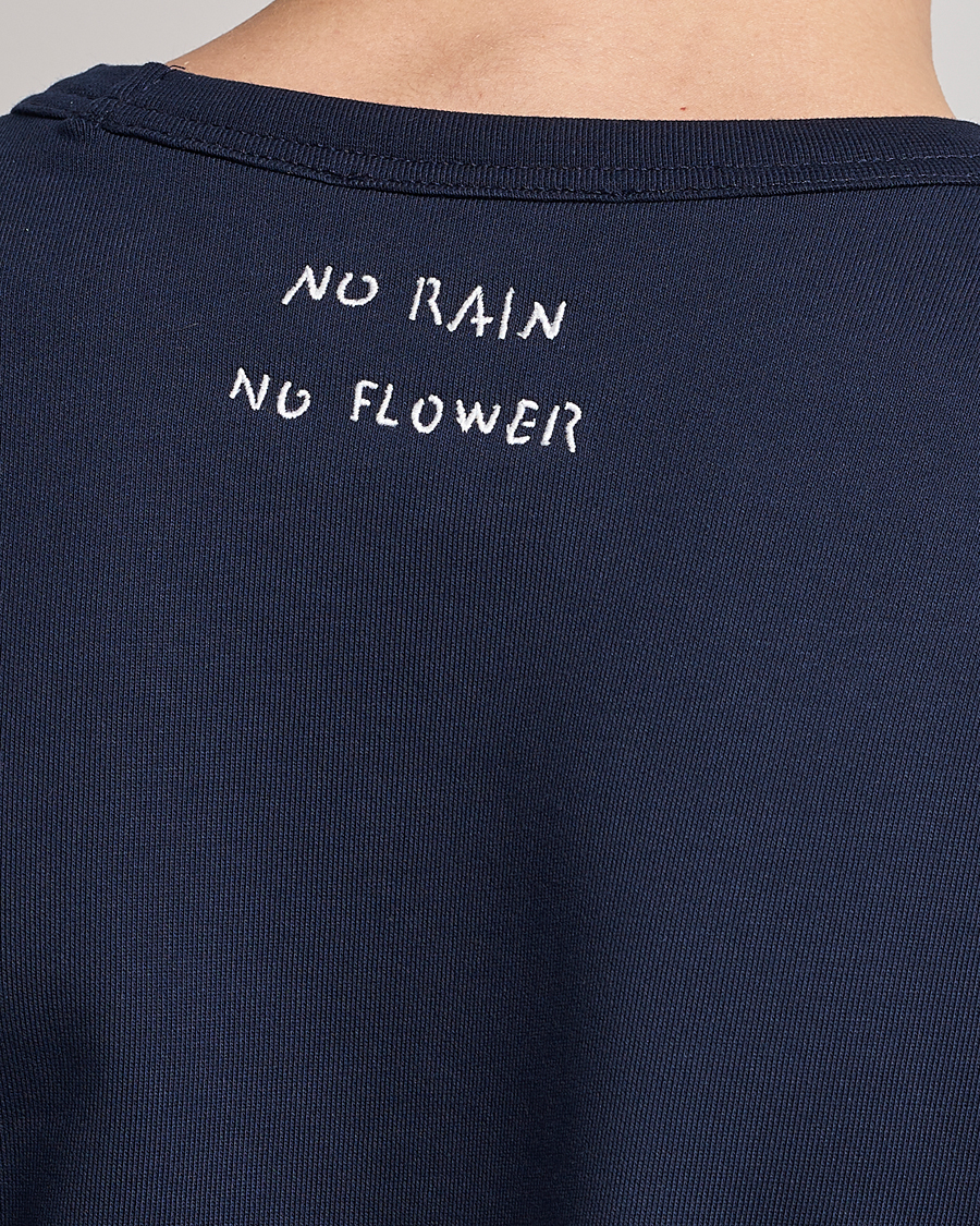 Herr | Tröjor | Lardini | Cotton Embroidery Logo Sweatshirt Navy