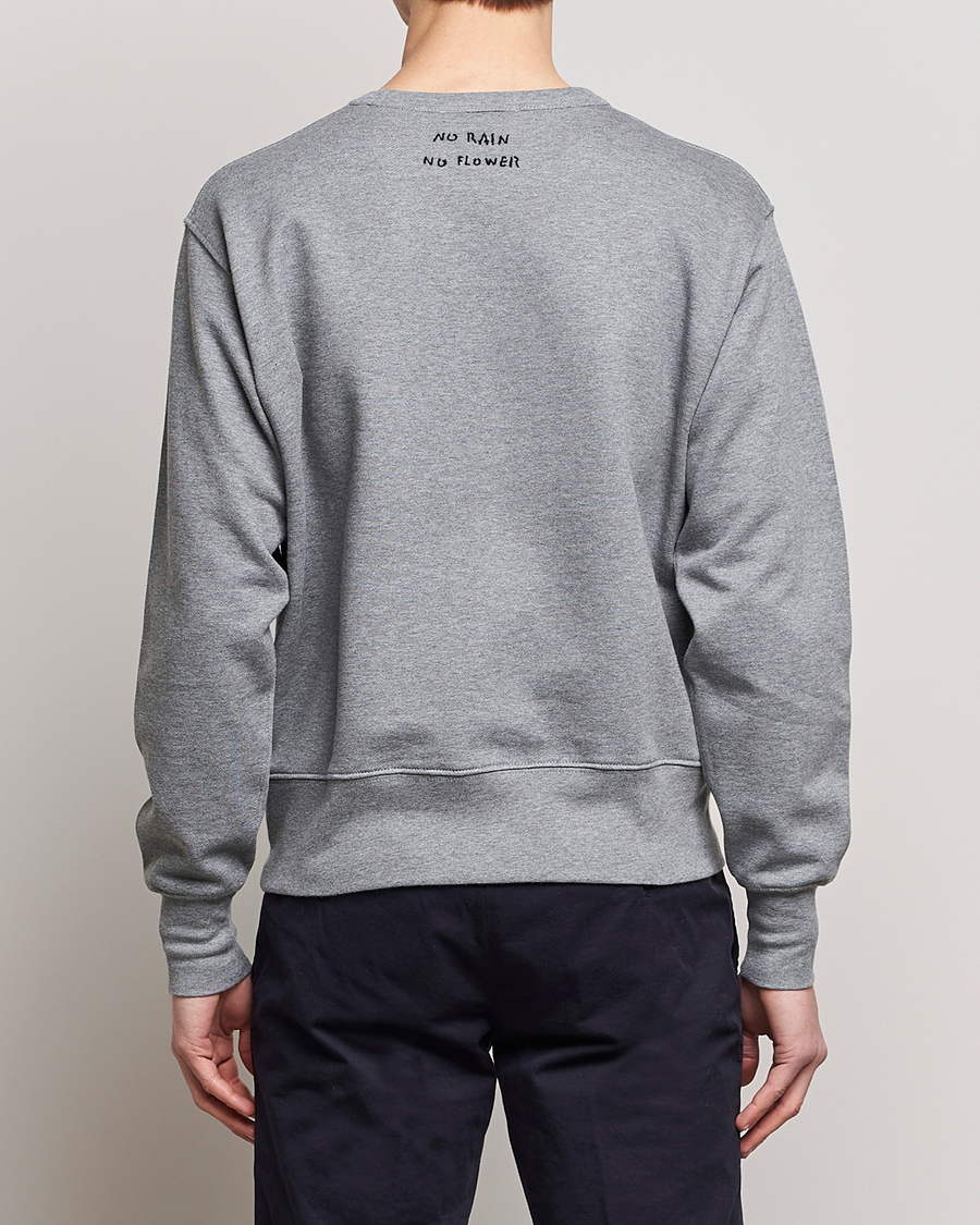 Herr | Tröjor | Lardini | Cotton Embroidery Logo Sweatshirt Grey