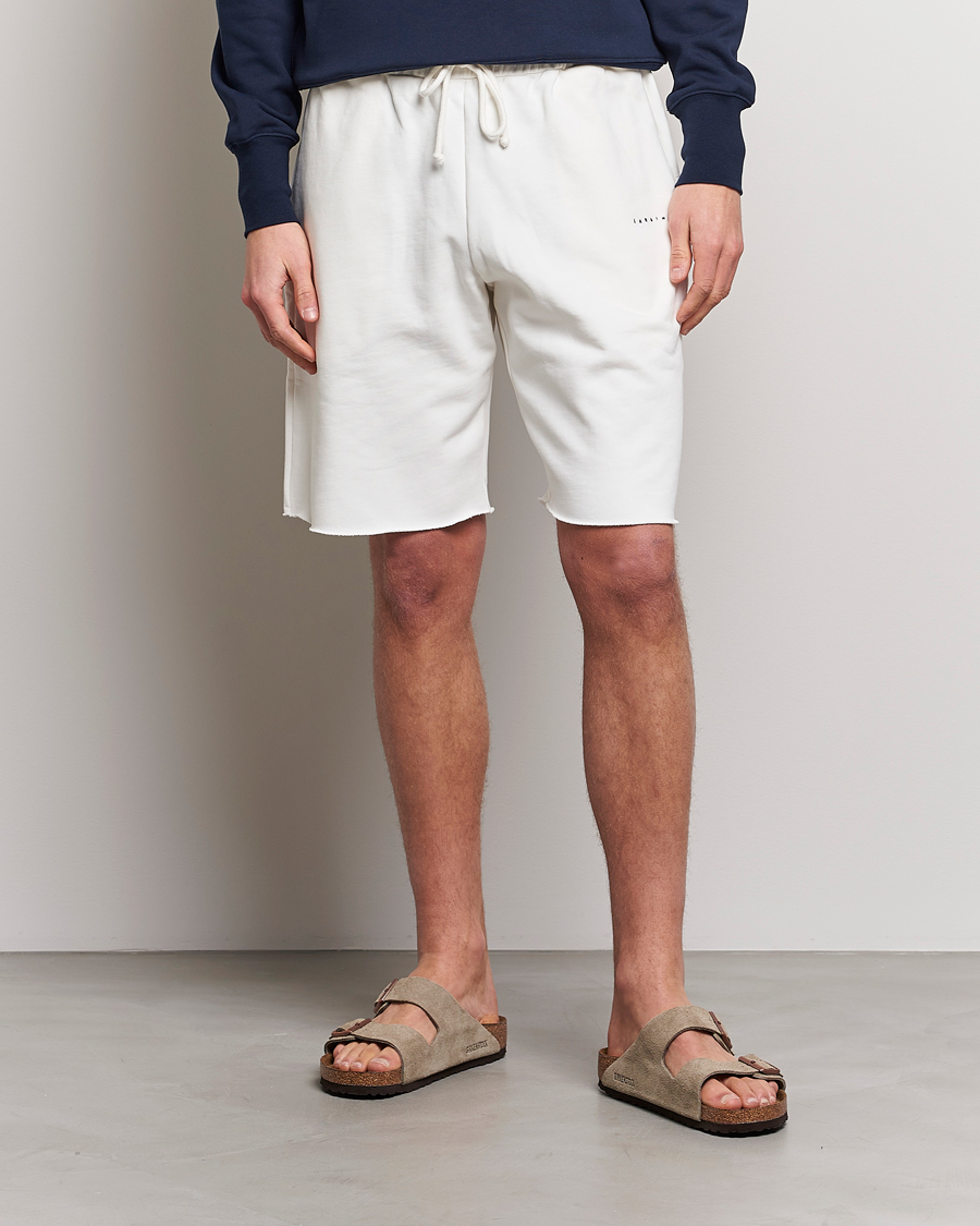 Herr | Shorts | Lardini | Cotton Embroidery Shorts White
