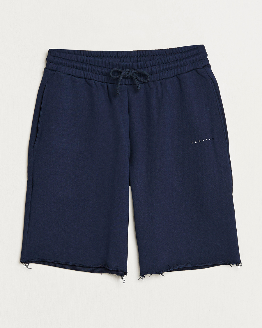 Herr | Shorts | Lardini | Cotton Embroidery Shorts Navy