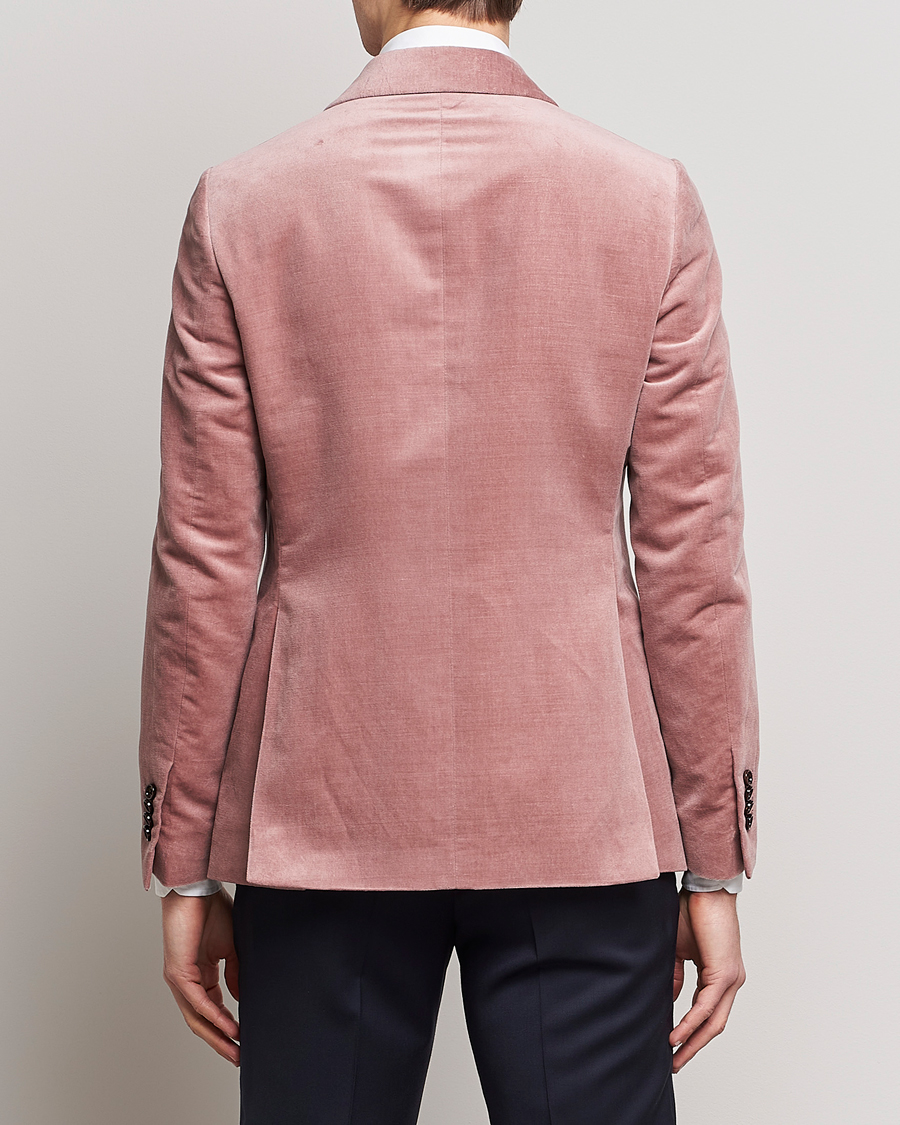 Herr | Kavajer | Lardini | Summer Velvet Dinner Jacket Soft Pink