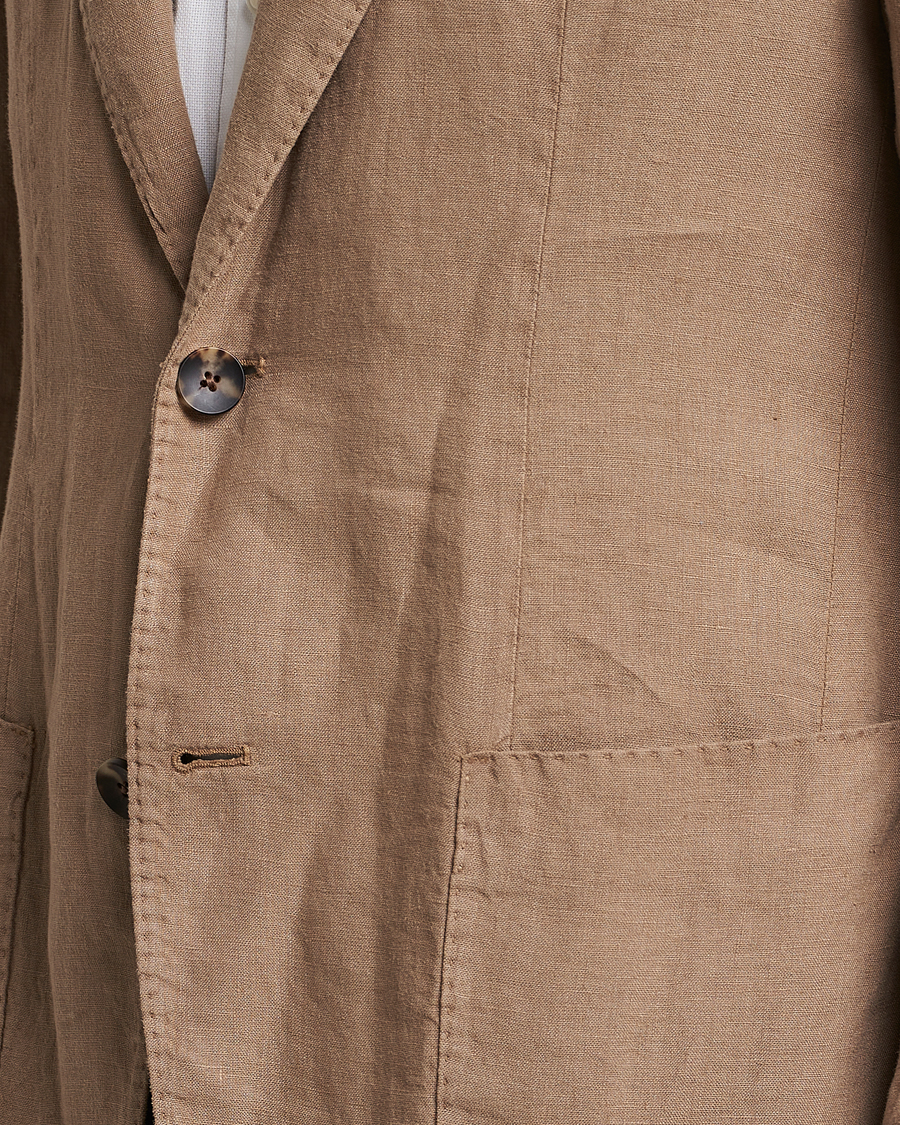Herr | Kavajer | Lardini | Patch Pocket Linen Blazer Beige