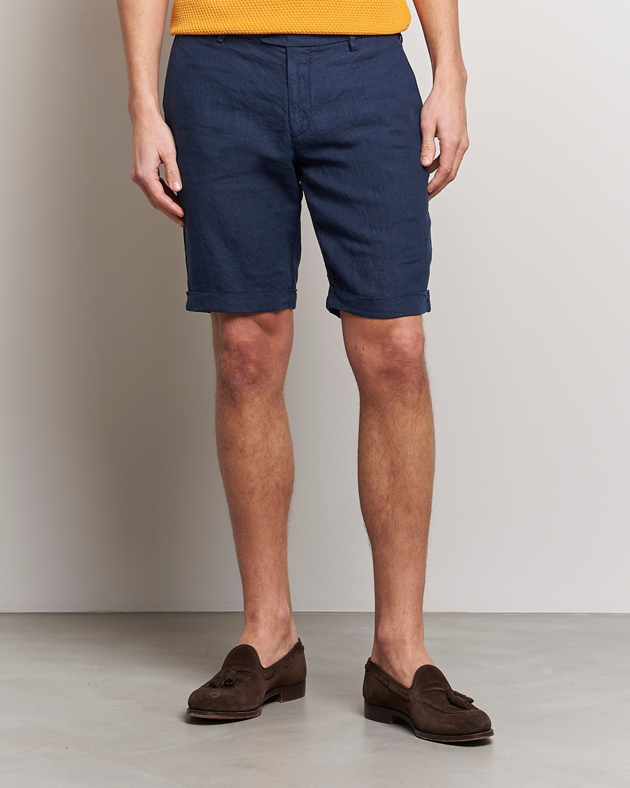 Herr |  | Lardini | Linen Shorts Navy