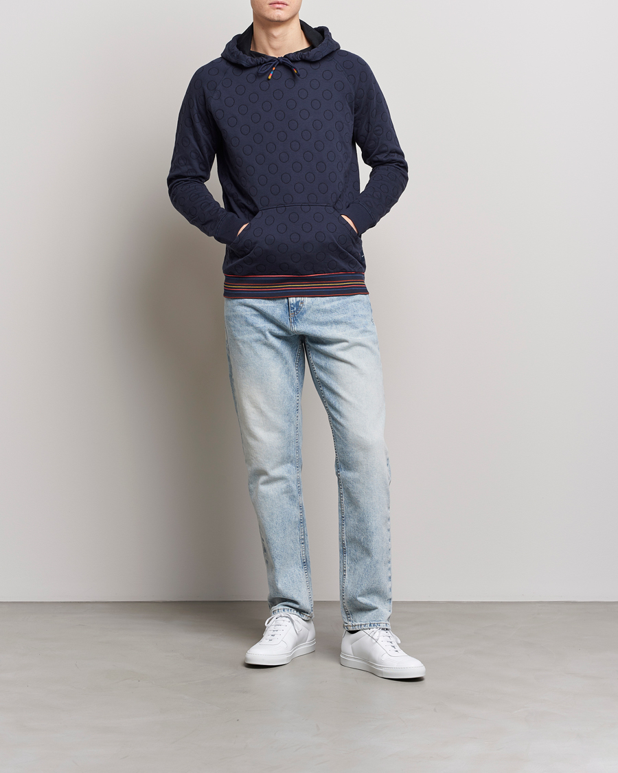 Herr | Tröjor | Paul Smith | Jacquard Hoodie Navy