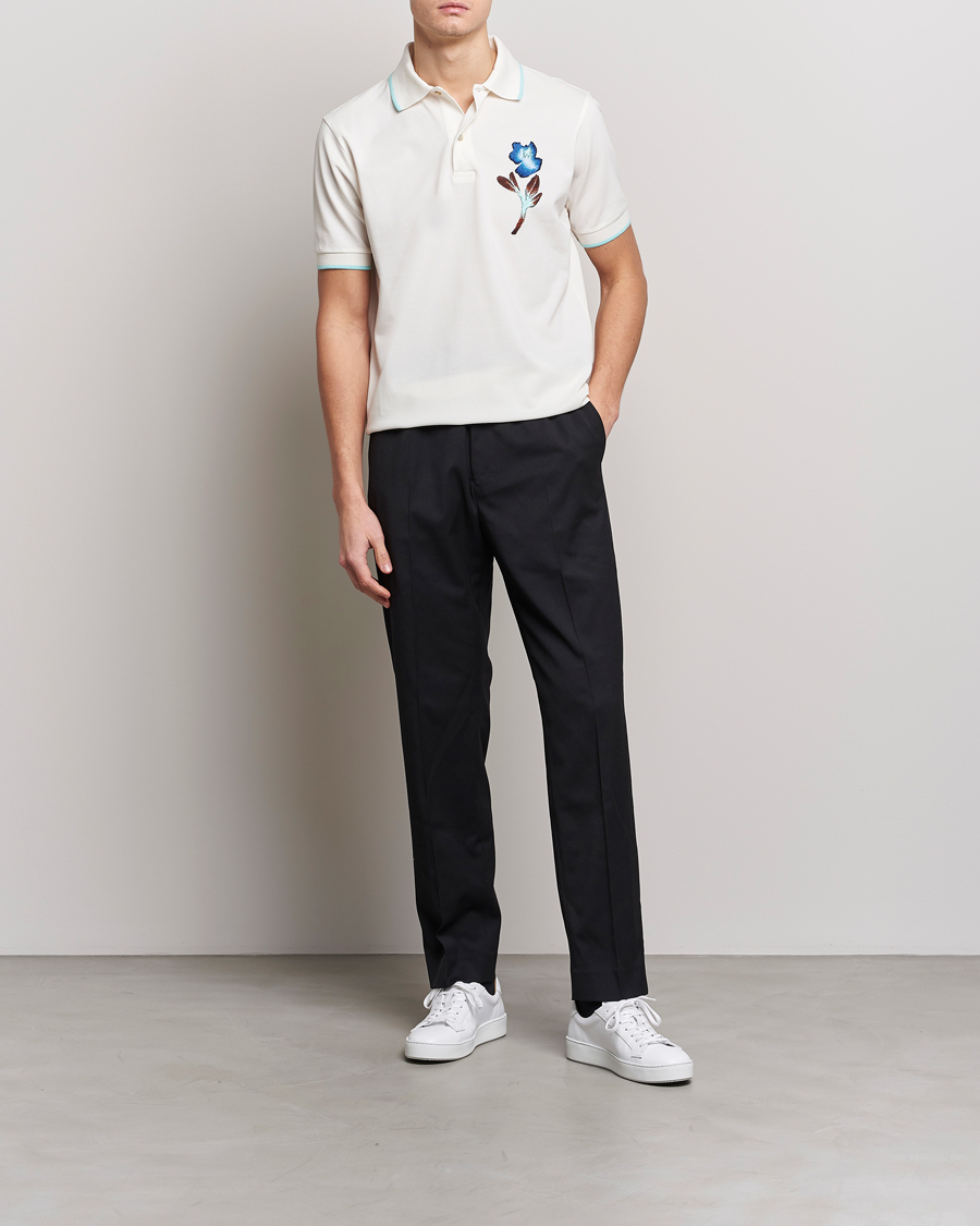 Herr | Pikéer | Paul Smith | Floral Polo White