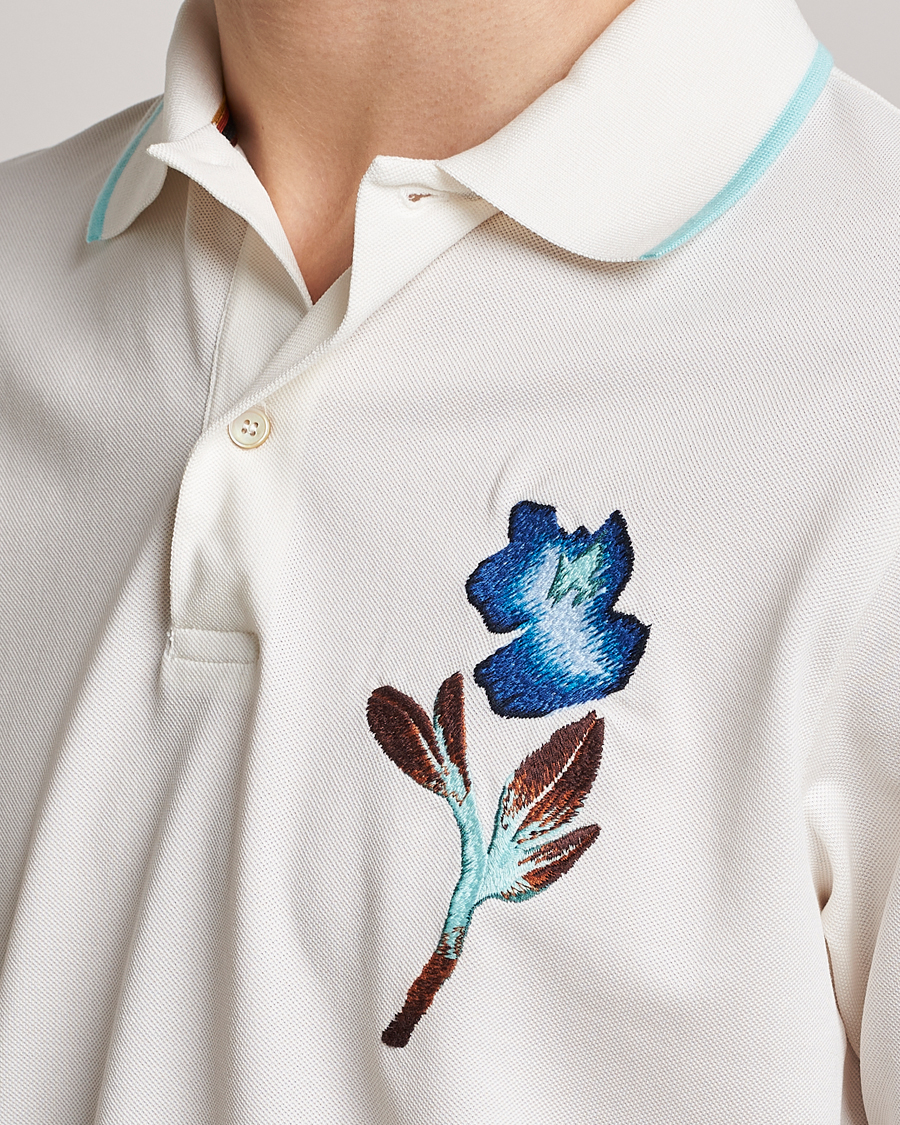Herr | Pikéer | Paul Smith | Floral Polo White