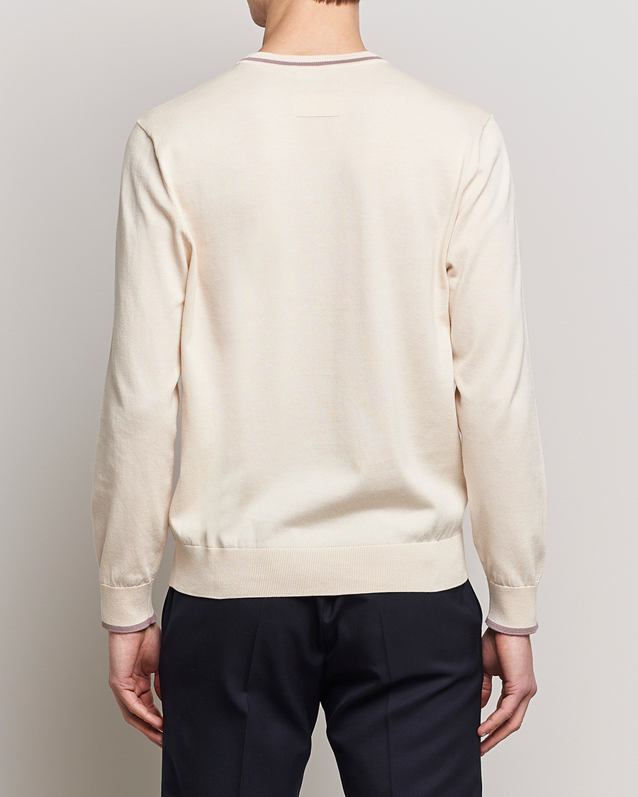 Herr | Tröjor | Paul Smith | Organic Cotton Knitted Sweater Off White