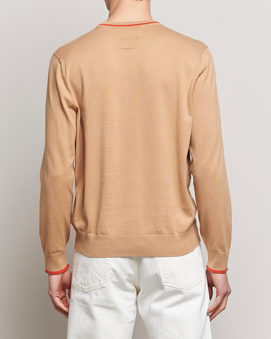 Herr | Tröjor | Paul Smith | Organic Cotton Knitted Sweater Light Beige