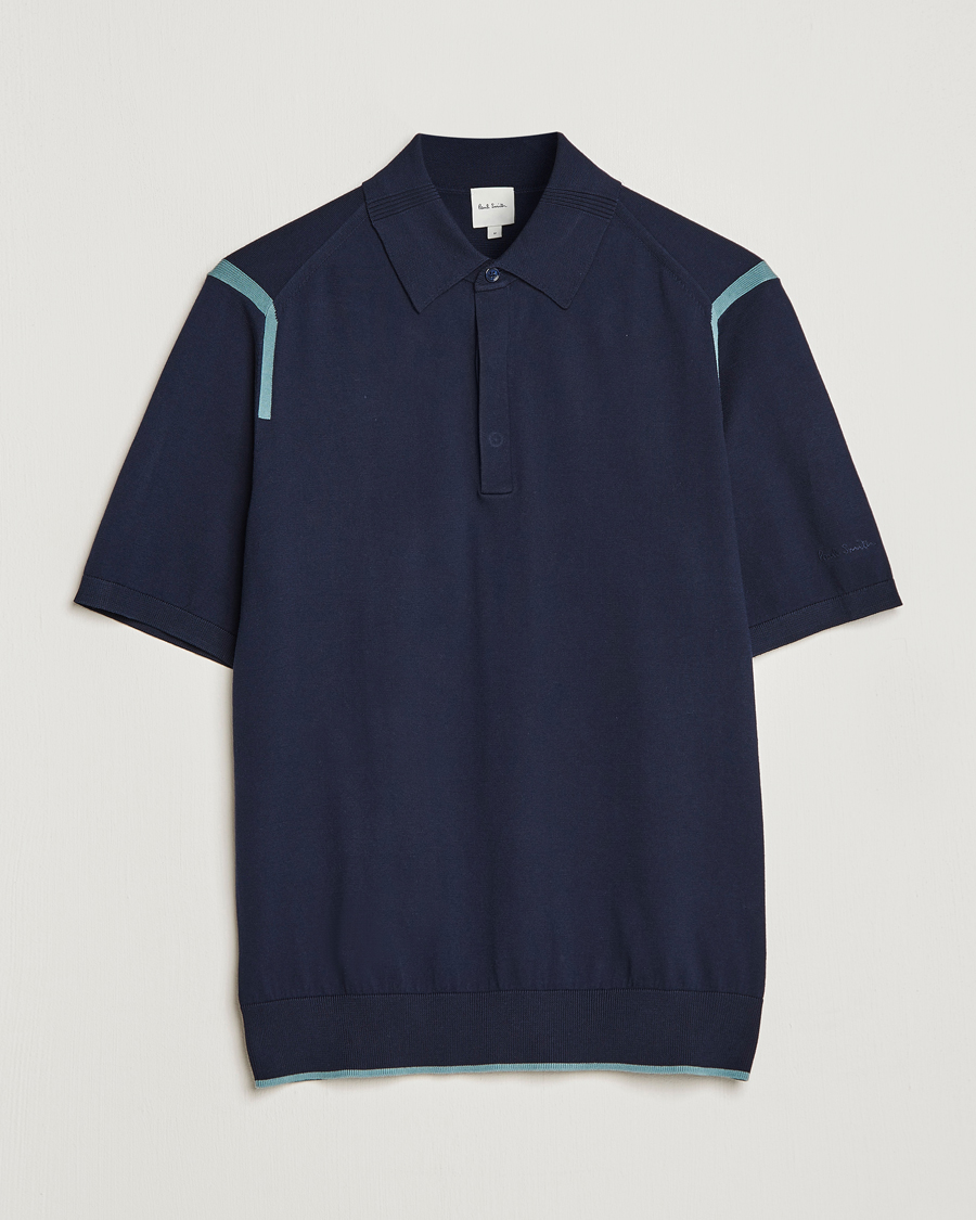 Herr | Pikéer | Paul Smith | Organic Cotton Polo Dark Navy