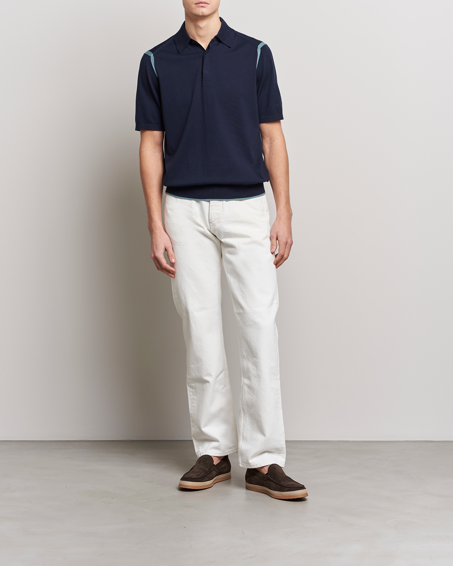 Herr | Pikéer | Paul Smith | Organic Cotton Polo Dark Navy