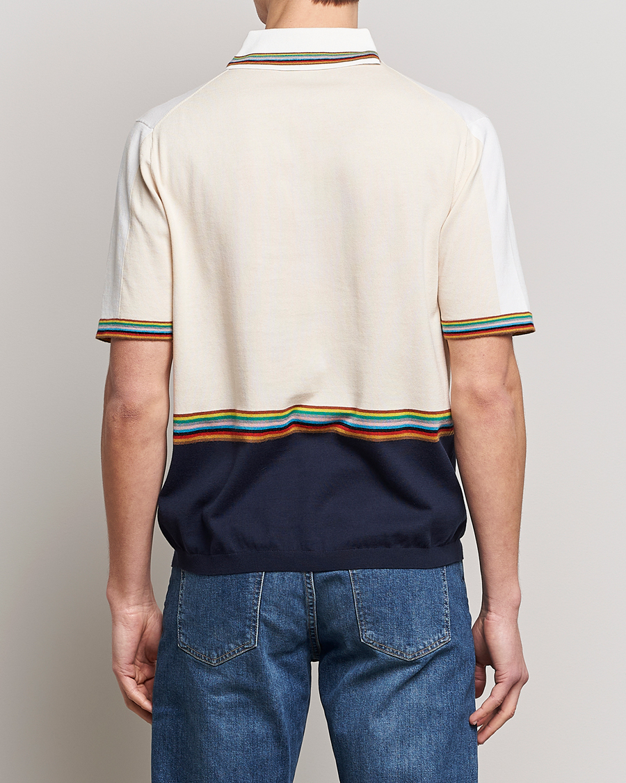 Herr | Tröjor | Paul Smith | Organic cotton Knitted Polo White