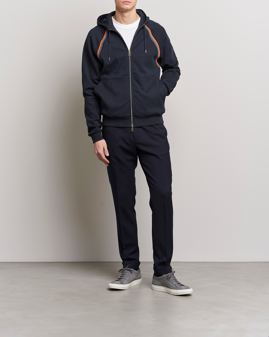 Herr | Tröjor | Paul Smith | Hooded Cotton Sweatshirt Dark Navy