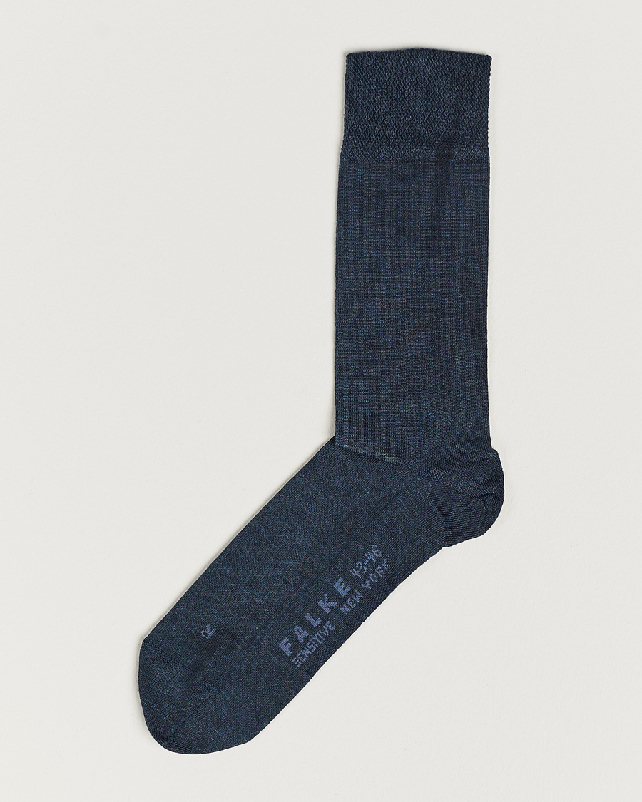 Herr | Underkläder | Falke | Sensitive New York Lyocell Socks Navy Melange