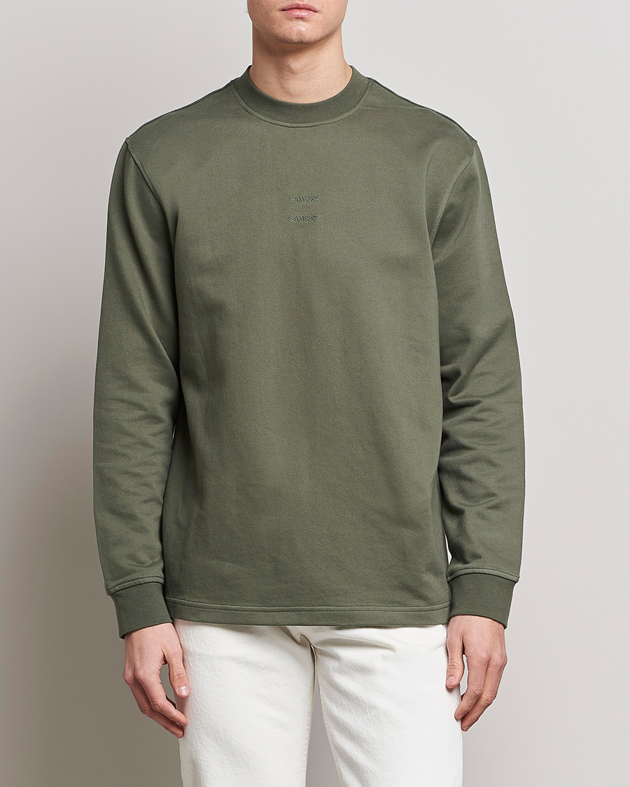 Herr | Långärmade t-shirts | Samsøe & Samsøe | Samer Long Sleeve T-Shirt Beetle