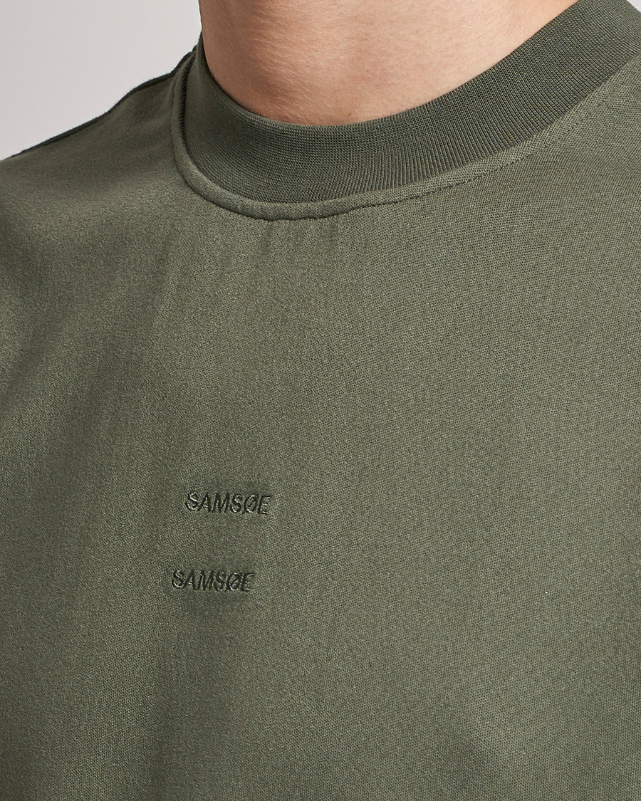 Herr | T-Shirts | Samsøe Samsøe | Samsøe & Samsøe Samer Long Sleeve T-Shirt Beetle