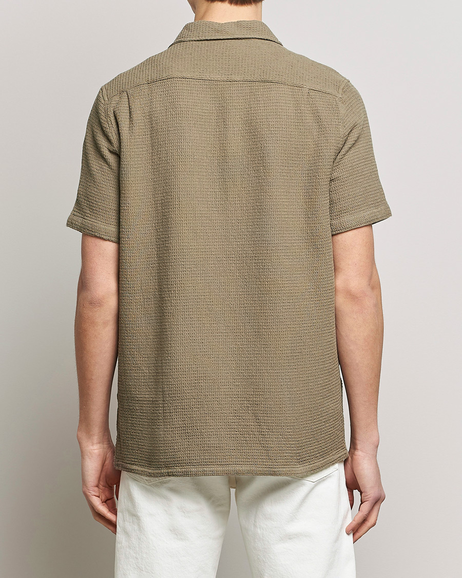 Herr | Skjortor | Samsøe Samsøe | Samsøe & Samsøe Avan Organic Cotton Short Sleeve Shirt Brindle