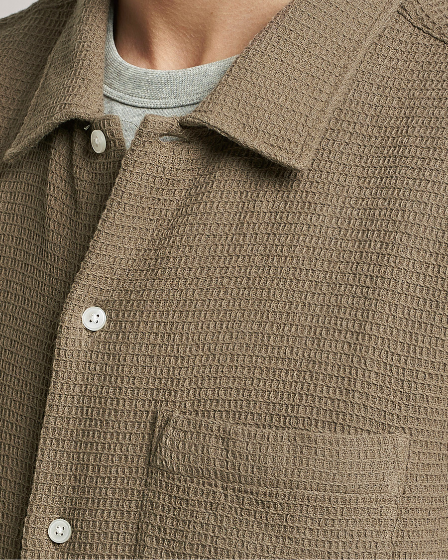 Herr | Skjortor | Samsøe Samsøe | Samsøe & Samsøe Avan Organic Cotton Short Sleeve Shirt Brindle