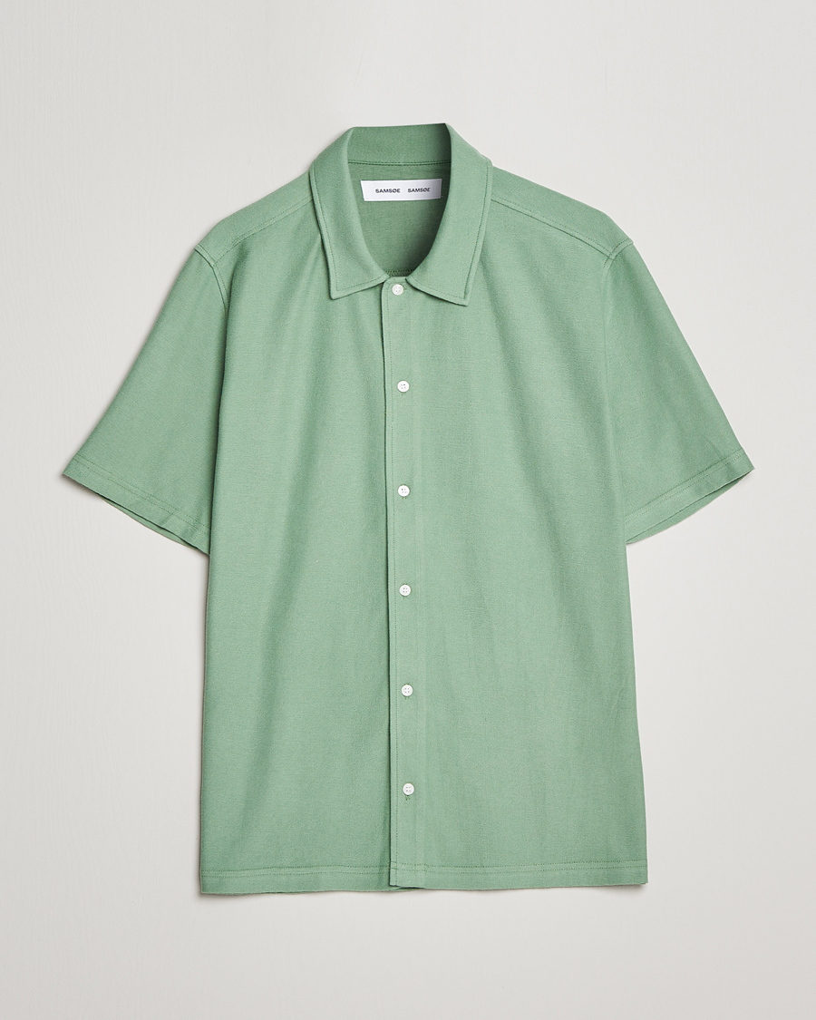 Herr | Skjortor | Samsøe Samsøe | Samsøe & Samsøe Kvistbro Organic Cotton Shirt Basil