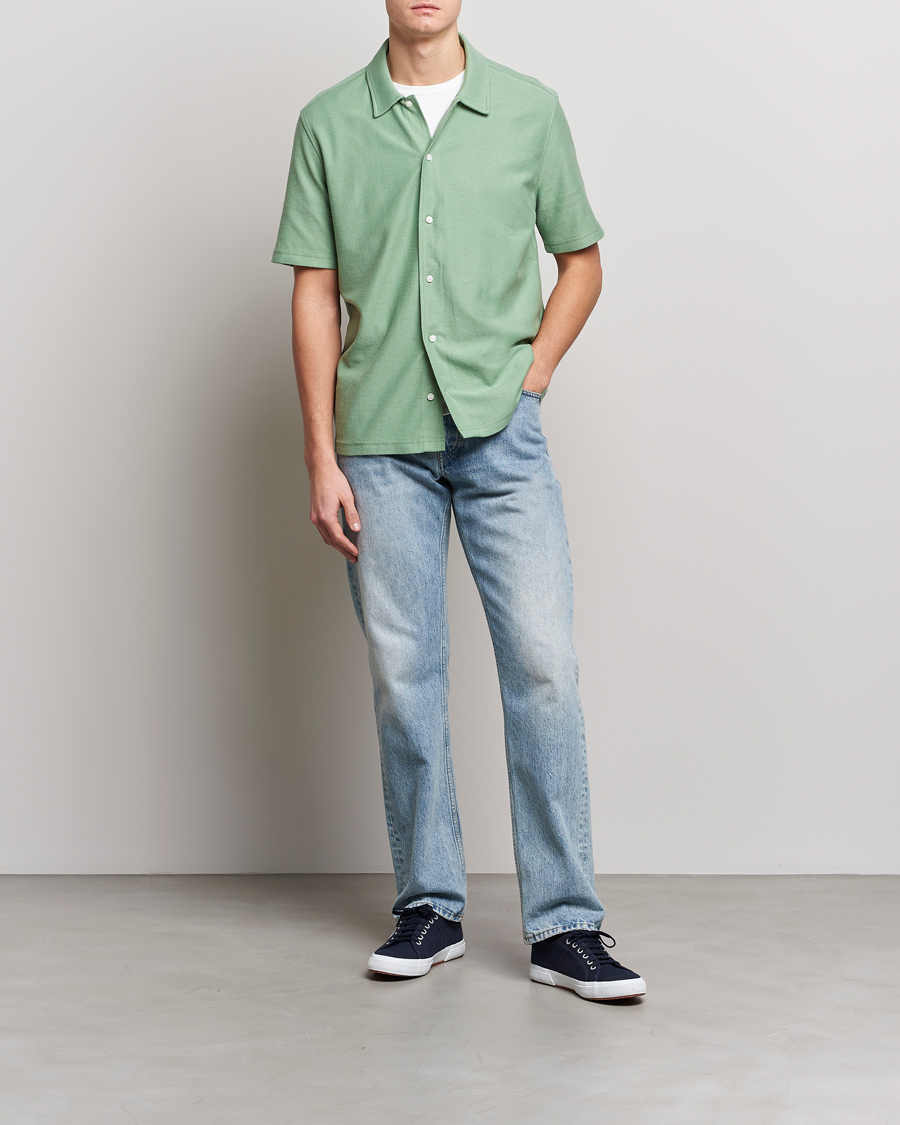 Herr | Skjortor | Samsøe Samsøe | Samsøe & Samsøe Kvistbro Organic Cotton Shirt Basil