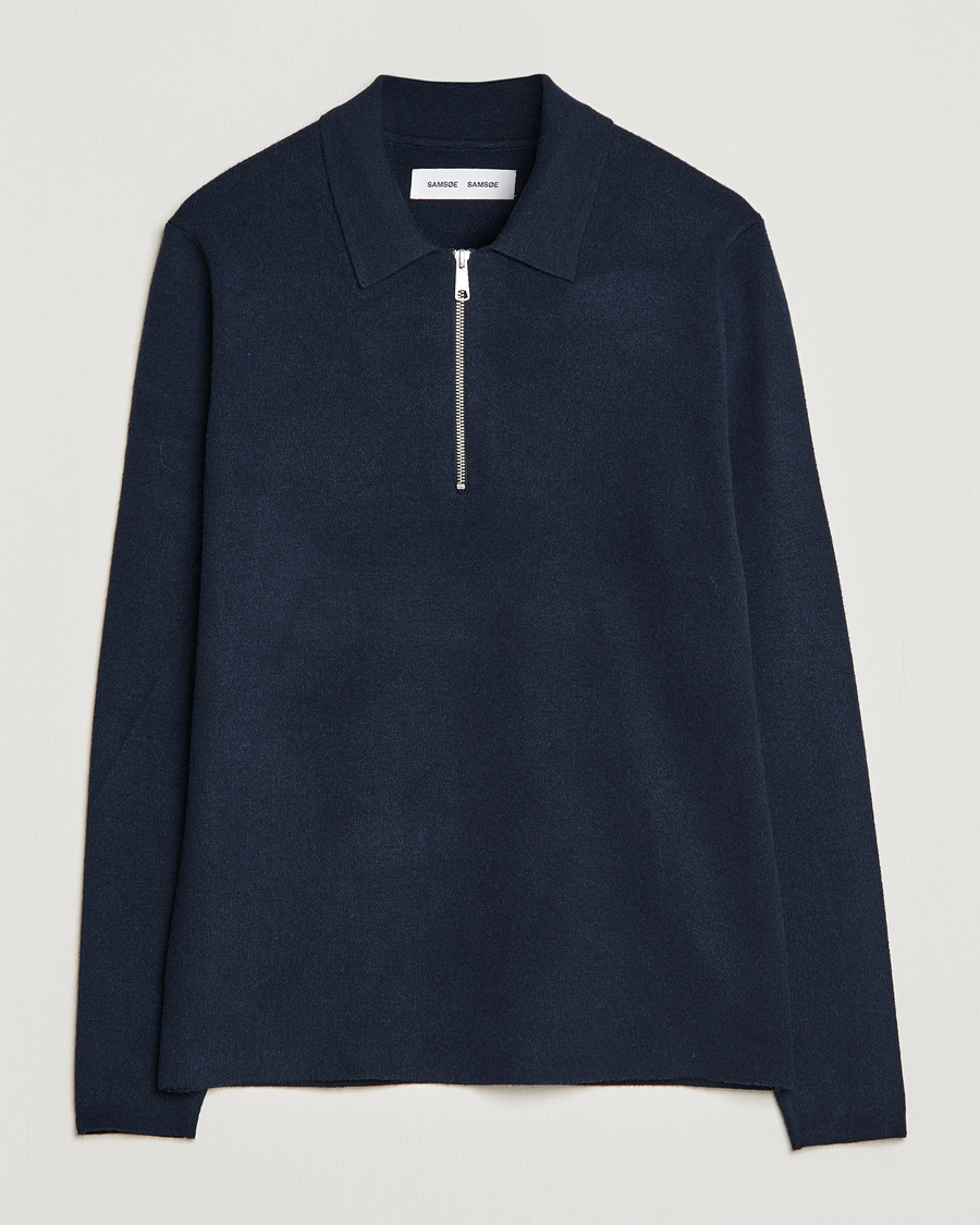 Herr | Tröjor | Samsøe Samsøe | Samsøe & Samsøe Guna Half Zip Sweater Salute
