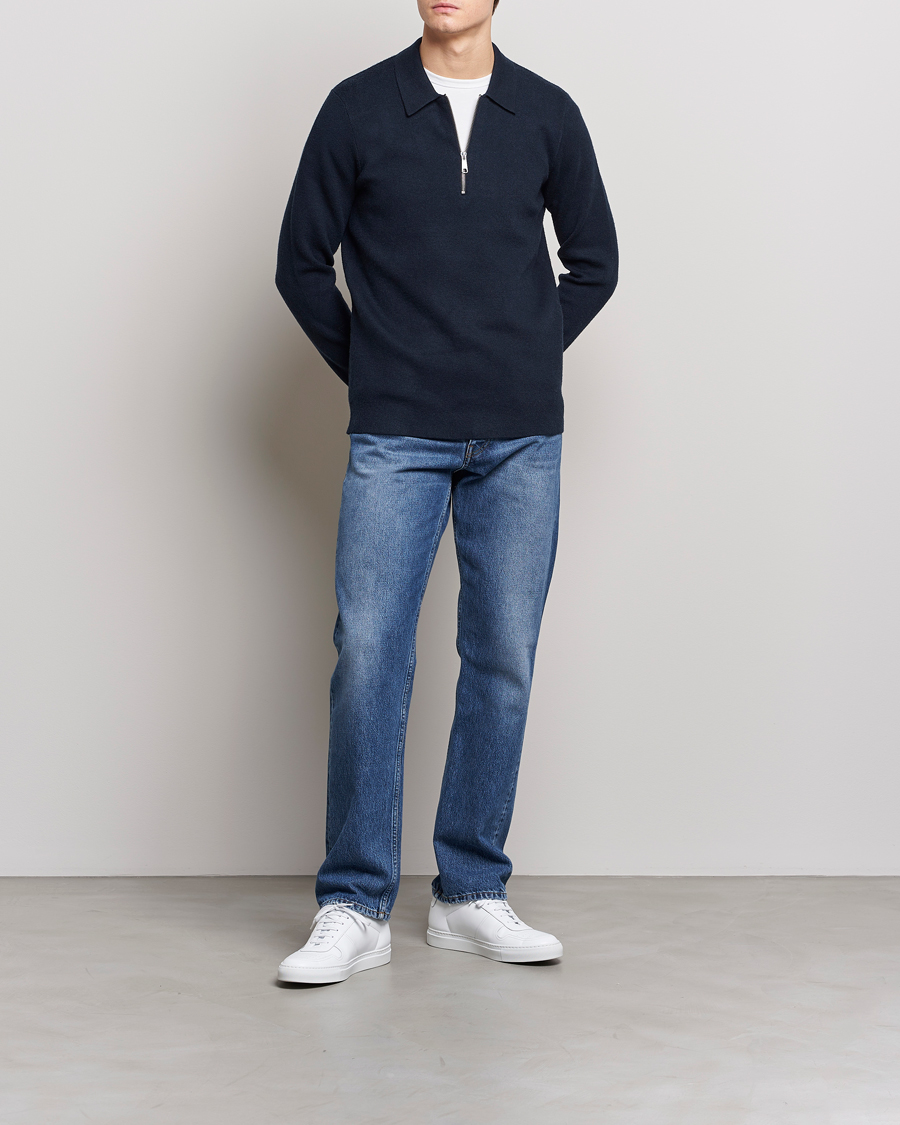 Herr | Tröjor | Samsøe Samsøe | Samsøe & Samsøe Guna Half Zip Sweater Salute