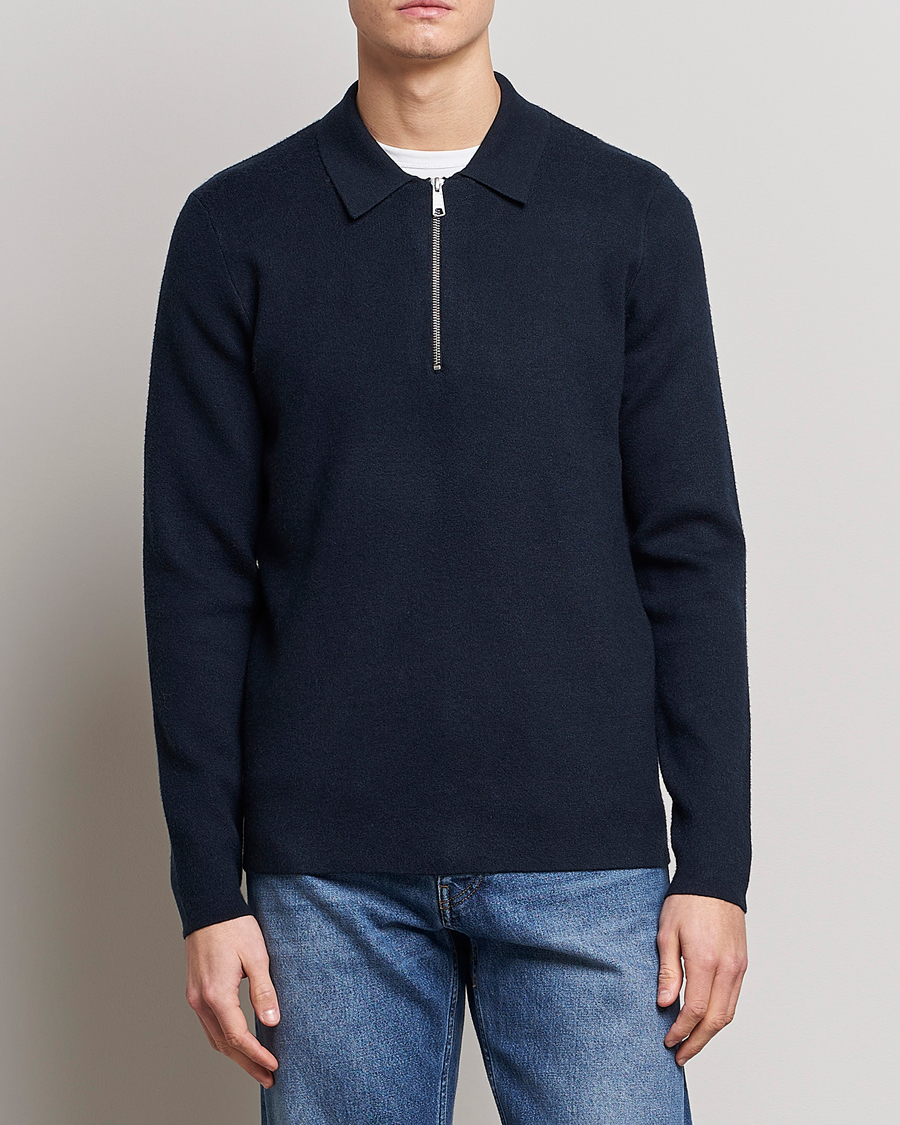 Herr | Tröjor | Samsøe Samsøe | Samsøe & Samsøe Guna Half Zip Sweater Salute