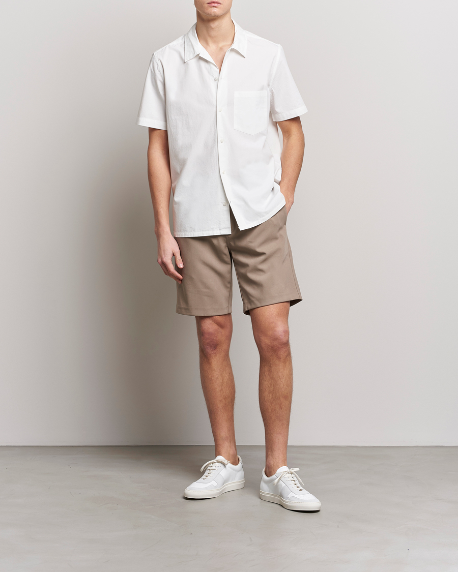 Herr | Skjortor | Samsøe Samsøe | Samsøe & Samsøe Avan Organic Cotton Short Sleeve Shirt White