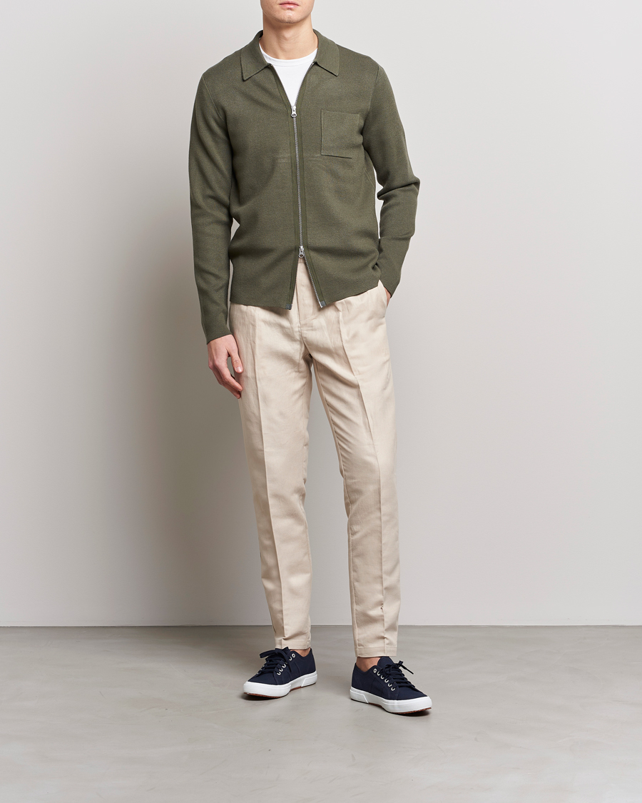 Herr | Byxor | Samsøe Samsøe | Samsøe & Samsøe Smithy Linen Cotton Trousers Oatmeal