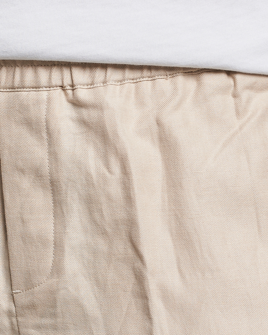 Herr | Byxor | Samsøe Samsøe | Samsøe & Samsøe Smithy Linen Cotton Trousers Oatmeal