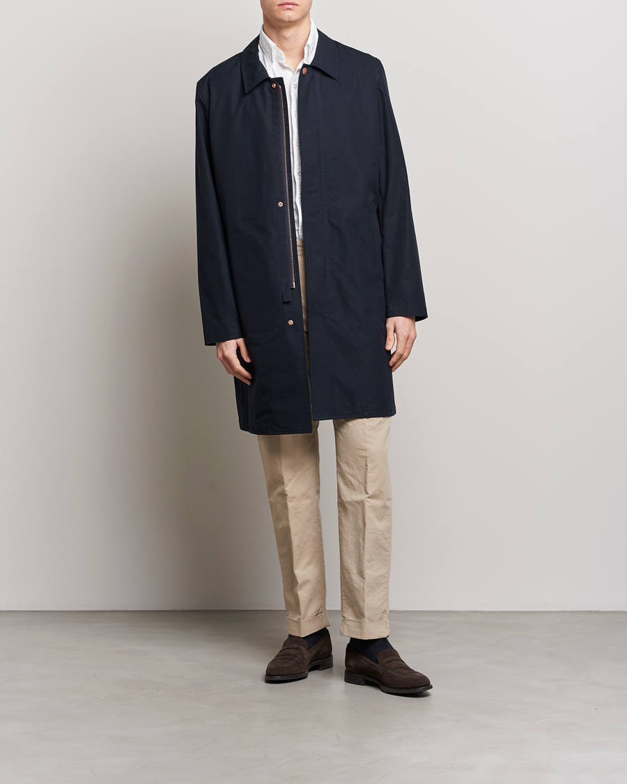 Herr | Jackor | Private White V.C. | Unlined Cotton Ventile Mac Coat 3.0 Midnight