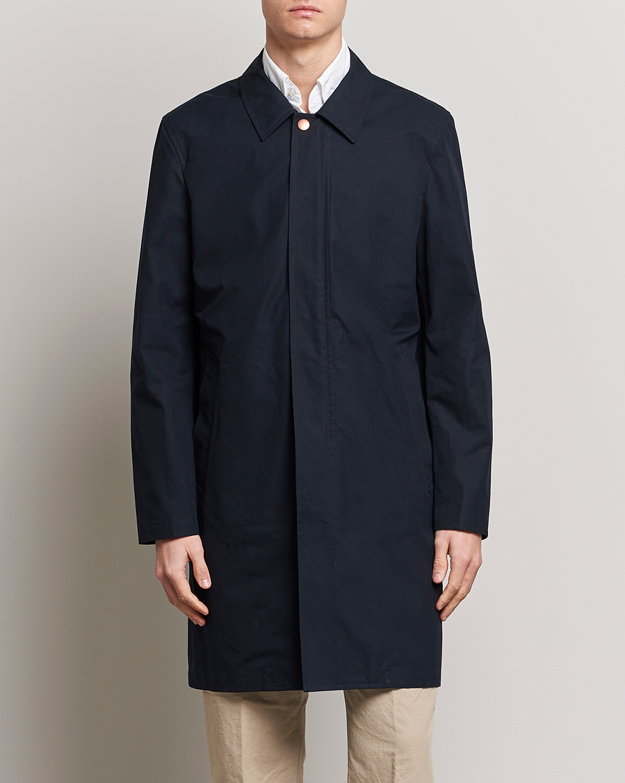 Herr | Jackor | Private White V.C. | Unlined Cotton Ventile Mac Coat 3.0 Midnight
