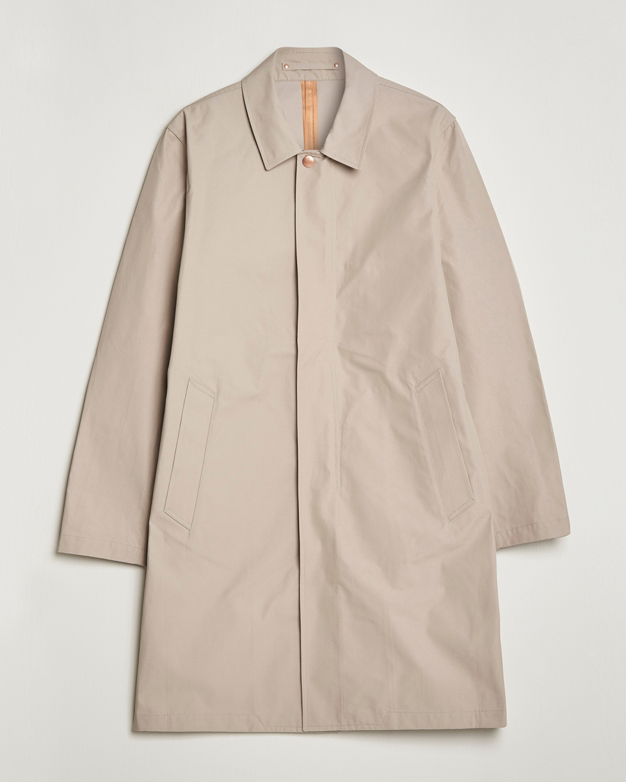 Herr | Jackor | Private White V.C. | Unlined Cotton Ventile Mac Coat 3.0 Plaza Taupe