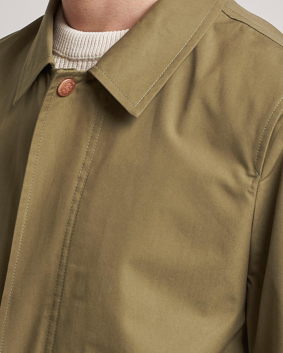 Herr | Jackor | Private White V.C. | Unlined Cotton Ventile Mac Coat 3.0 Sage