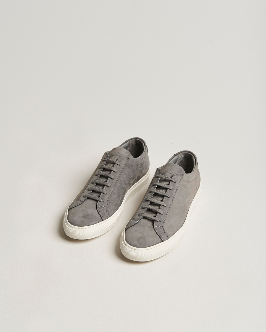Herr | Common Projects Original Achilles Nubuck Sneaker Warm Grey | Common Projects | Original Achilles Nubuck Sneaker Warm Grey