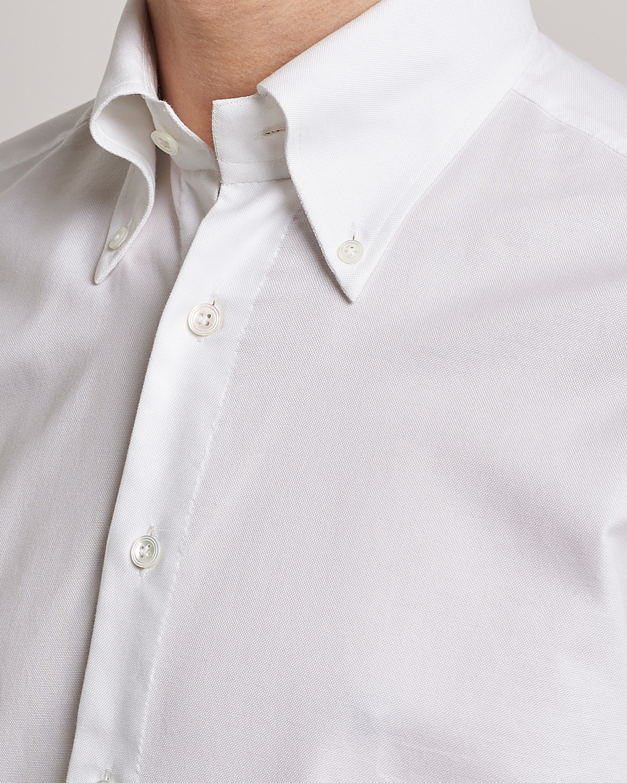 Herr | Skjortor | 100Hands | Gold Line Natural Stretch Oxford Shirt White