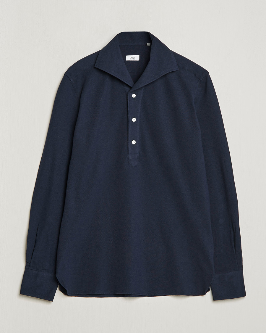 Herr | Skjortor | 100Hands | Signature One Piece Jersey Polo Navy