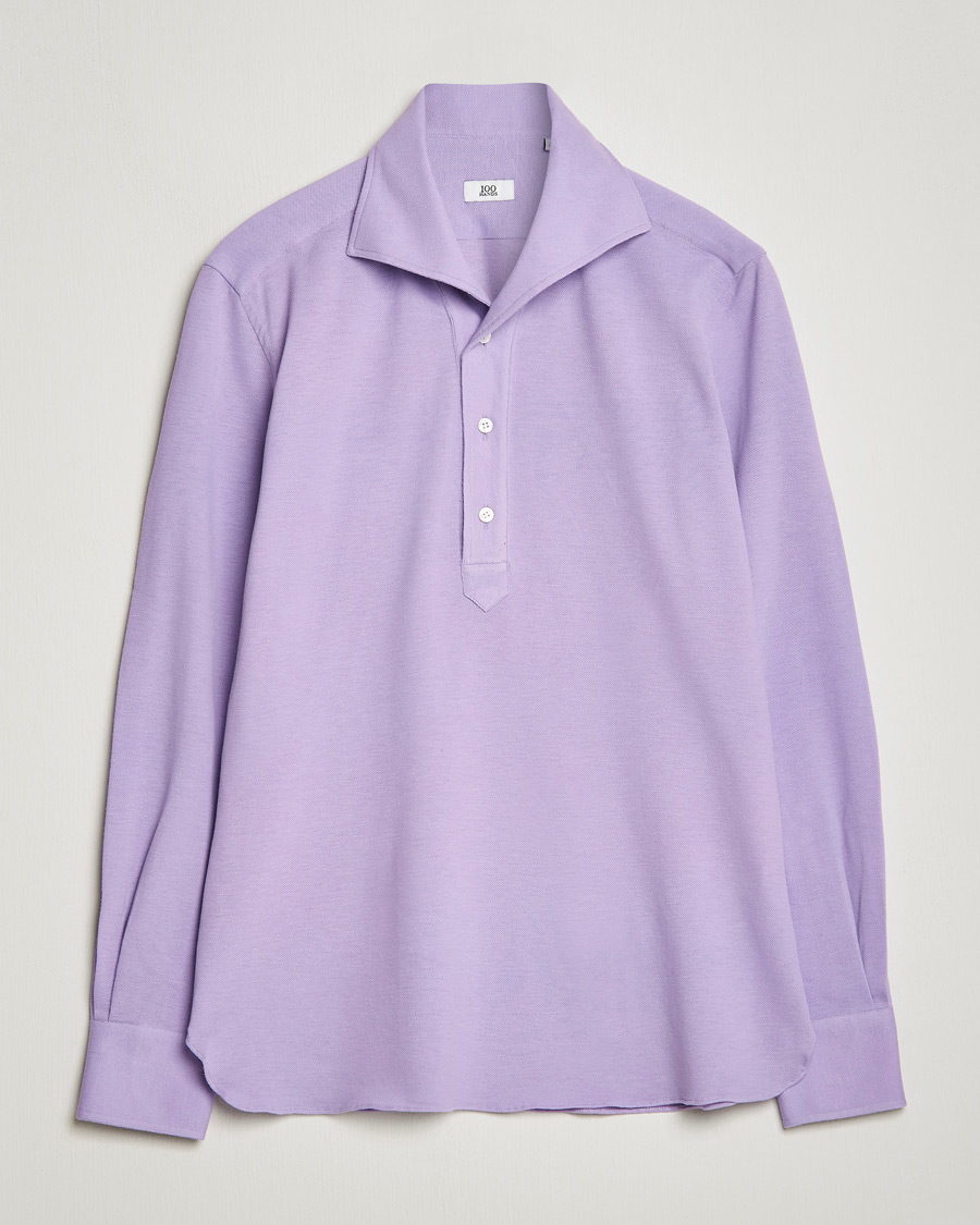 Herr | Skjortor | 100Hands | Signature One Piece Jersey Polo Light Purple