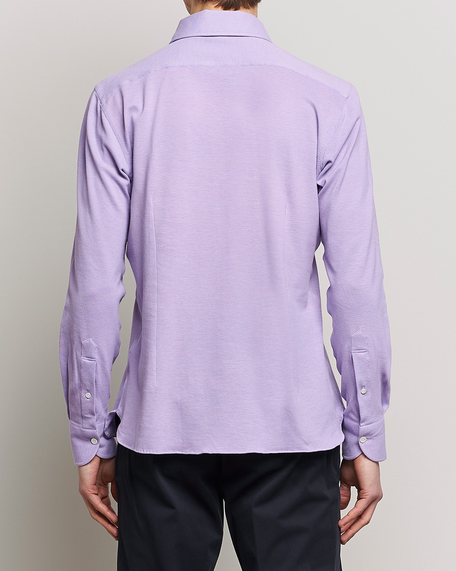 Herr | Skjortor | 100Hands | Signature One Piece Jersey Polo Light Purple